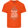 Sailing Captain Narrow Boat Barge Sailor Kids T-Shirt Childrens Orange