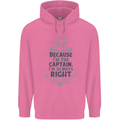 Sailing Captain Narrow Boat Barge Sailor Mens 80% Cotton Hoodie Azelea