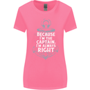 Sailing Captain Narrow Boat Barge Sailor Womens Wider Cut T-Shirt Azalea