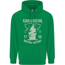 Sailing King of the Ocean Sailor Boat Mens 80% Cotton Hoodie Irish Green