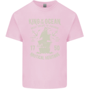 Sailing King of the Ocean Sailor Boat Mens Cotton T-Shirt Tee Top Light Pink