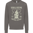 Sailing King of the Ocean Sailor Boat Mens Sweatshirt Jumper Charcoal