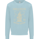 Sailing King of the Ocean Sailor Boat Mens Sweatshirt Jumper Light Blue