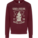 Sailing King of the Ocean Sailor Boat Mens Sweatshirt Jumper Maroon