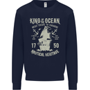Sailing King of the Ocean Sailor Boat Mens Sweatshirt Jumper Navy Blue