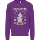 Sailing King of the Ocean Sailor Boat Mens Sweatshirt Jumper Purple