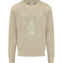 Sailing King of the Ocean Sailor Boat Mens Sweatshirt Jumper Sand