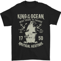 Sailing King of the Ocean Sailor Boat Mens T-Shirt Cotton Gildan Black