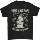 Sailing King of the Ocean Sailor Boat Mens T-Shirt Cotton Gildan Black