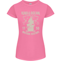 Sailing King of the Ocean Sailor Boat Womens Petite Cut T-Shirt Azalea