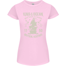 Sailing King of the Ocean Sailor Boat Womens Petite Cut T-Shirt Light Pink