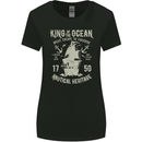 Sailing King of the Ocean Sailor Boat Womens Wider Cut T-Shirt Black