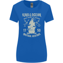 Sailing King of the Ocean Sailor Boat Womens Wider Cut T-Shirt Royal Blue
