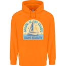 Sailing My Escape From Reality Sailor Childrens Kids Hoodie Orange