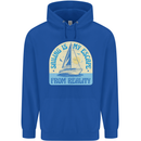 Sailing My Escape From Reality Sailor Childrens Kids Hoodie Royal Blue