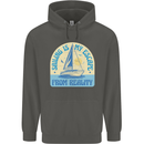 Sailing My Escape From Reality Sailor Childrens Kids Hoodie Storm Grey