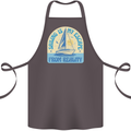 Sailing My Escape From Reality Sailor Cotton Apron 100% Organic Dark Grey