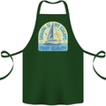 Sailing My Escape From Reality Sailor Cotton Apron 100% Organic Forest Green