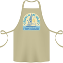 Sailing My Escape From Reality Sailor Cotton Apron 100% Organic Khaki