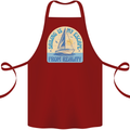 Sailing My Escape From Reality Sailor Cotton Apron 100% Organic Maroon