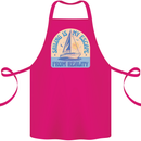 Sailing My Escape From Reality Sailor Cotton Apron 100% Organic Pink