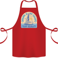 Sailing My Escape From Reality Sailor Cotton Apron 100% Organic Red