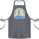 Sailing My Escape From Reality Sailor Cotton Apron 100% Organic Steel