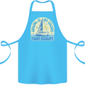 Sailing My Escape From Reality Sailor Cotton Apron 100% Organic Turquoise