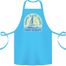 Sailing My Escape From Reality Sailor Cotton Apron 100% Organic Turquoise