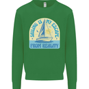 Sailing My Escape From Reality Sailor Kids Sweatshirt Jumper Irish Green