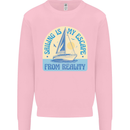Sailing My Escape From Reality Sailor Kids Sweatshirt Jumper Light Pink