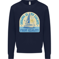 Sailing My Escape From Reality Sailor Kids Sweatshirt Jumper Navy Blue