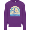 Sailing My Escape From Reality Sailor Kids Sweatshirt Jumper Purple