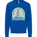 Sailing My Escape From Reality Sailor Kids Sweatshirt Jumper Royal Blue