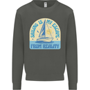 Sailing My Escape From Reality Sailor Kids Sweatshirt Jumper Storm Grey
