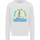 Sailing My Escape From Reality Sailor Kids Sweatshirt Jumper White