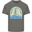 Sailing My Escape From Reality Sailor Kids T-Shirt Childrens Charcoal