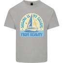 Sailing My Escape From Reality Sailor Kids T-Shirt Childrens Sports Grey