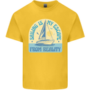 Sailing My Escape From Reality Sailor Kids T-Shirt Childrens Yellow