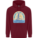 Sailing My Escape From Reality Sailor Mens 80% Cotton Hoodie Maroon