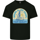 Sailing My Escape From Reality Sailor Mens Cotton T-Shirt Tee Top Black