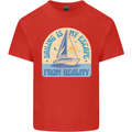 Sailing My Escape From Reality Sailor Mens Cotton T-Shirt Tee Top Red