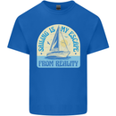 Sailing My Escape From Reality Sailor Mens Cotton T-Shirt Tee Top Royal Blue