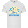 Sailing My Escape From Reality Sailor Mens Cotton T-Shirt Tee Top White