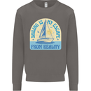 Sailing My Escape From Reality Sailor Mens Sweatshirt Jumper Charcoal