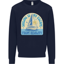 Sailing My Escape From Reality Sailor Mens Sweatshirt Jumper Navy Blue