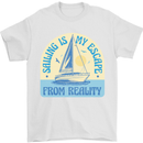 Sailing My Escape From Reality Sailor Mens T-Shirt Cotton Gildan White