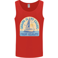 Sailing My Escape From Reality Sailor Mens Vest Tank Top Red