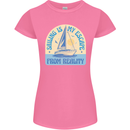 Sailing My Escape From Reality Sailor Womens Petite Cut T-Shirt Azalea