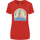 Sailing My Escape From Reality Sailor Womens Wider Cut T-Shirt Red